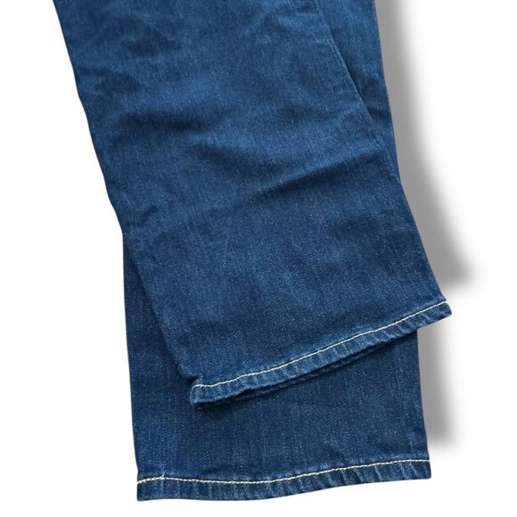 Old Navy High Rise Loose Straight Leg Denim Blue Stretch Pants Women’s Size 12T - Picture 12 of 13